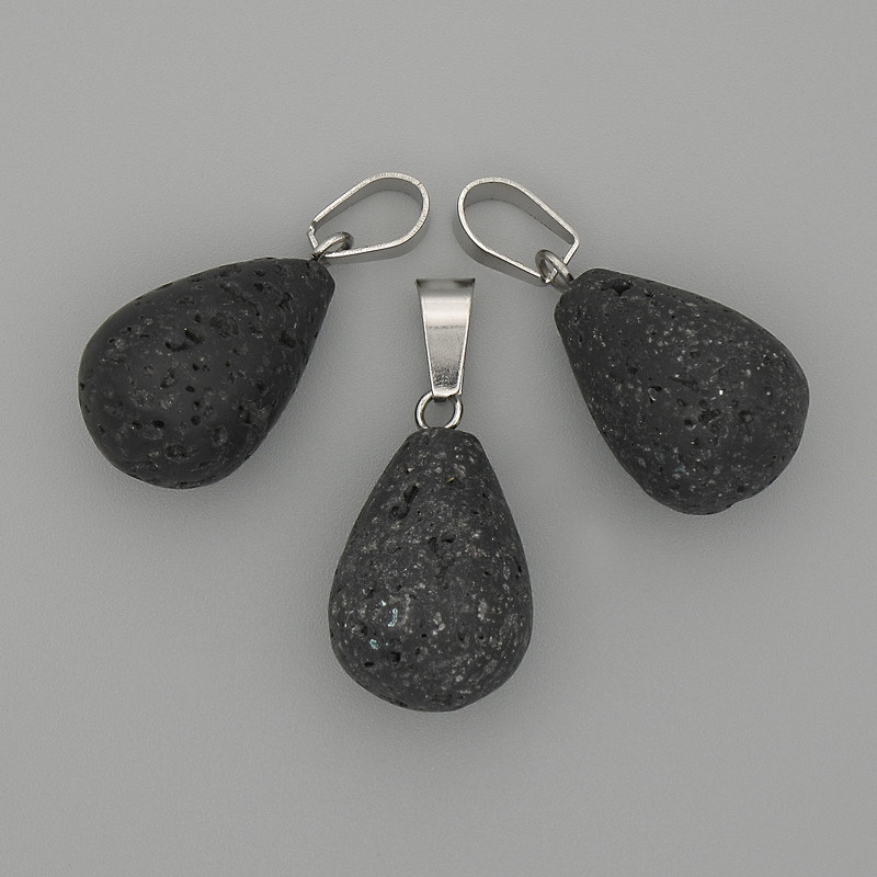 Přívěšek Kapka lávy 19×13 mm, délka 29 mm