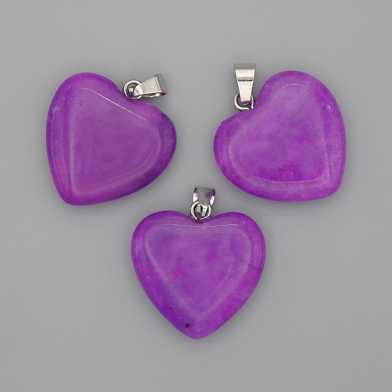 Přívěsek srdce z turmalínu 20 × 20 × 25 mm