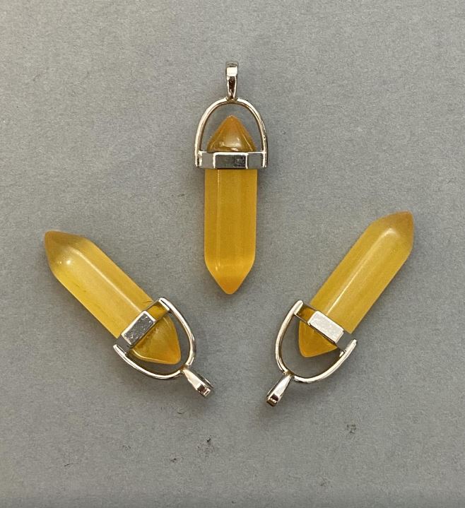 Přívěšek Kočičí oko, šestiúhelníkový krystal, koule 8×31×41 mm+