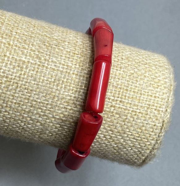 Браслет Корал рубка 17-19х7-9м+-, довжина 18мм+- стрейч