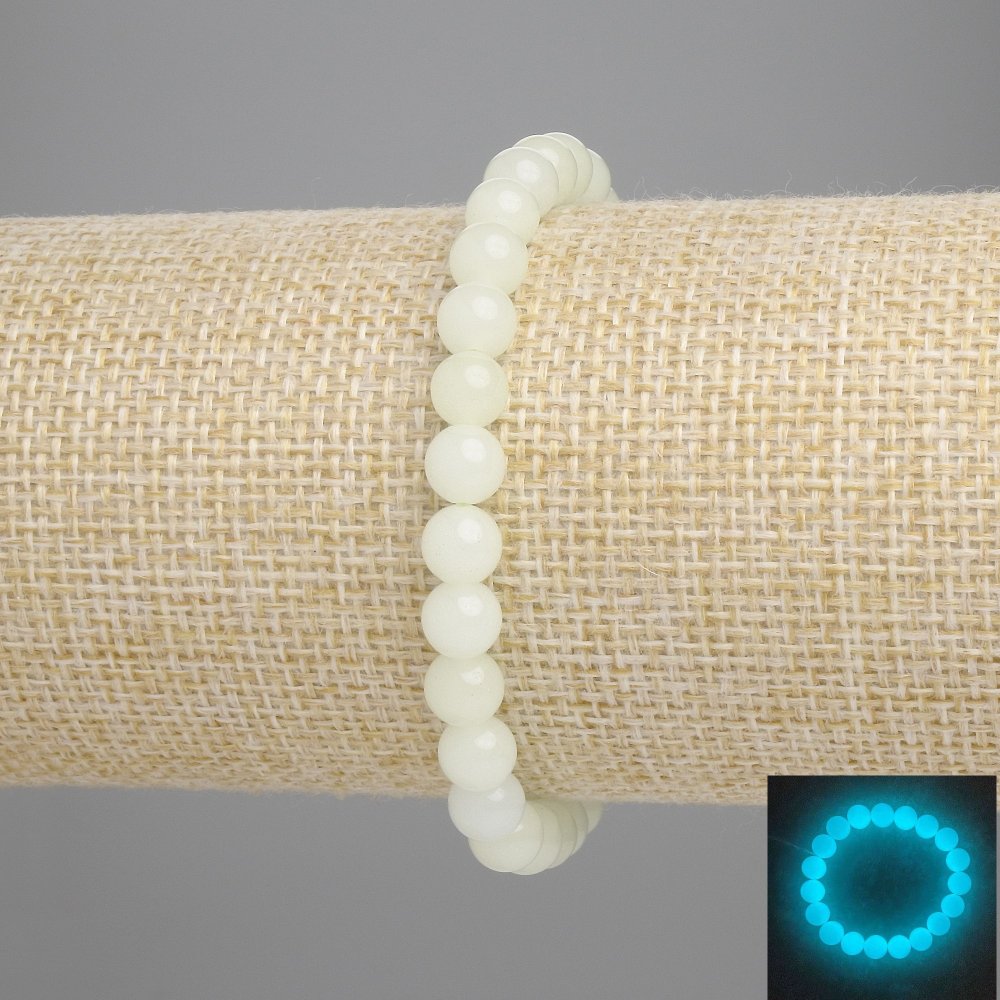 Náramek z onyxu s tyrkysovým světlem