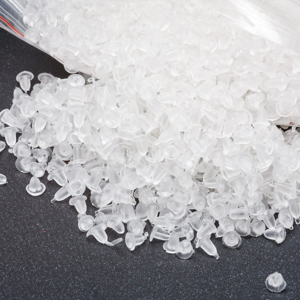 Silikonový fixátor na náušnice, bílý, balení 300 g