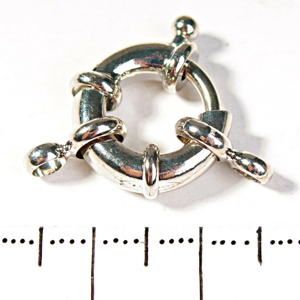 Zámek pro korálky a náramky donut na jednu nit, velký 12 mm