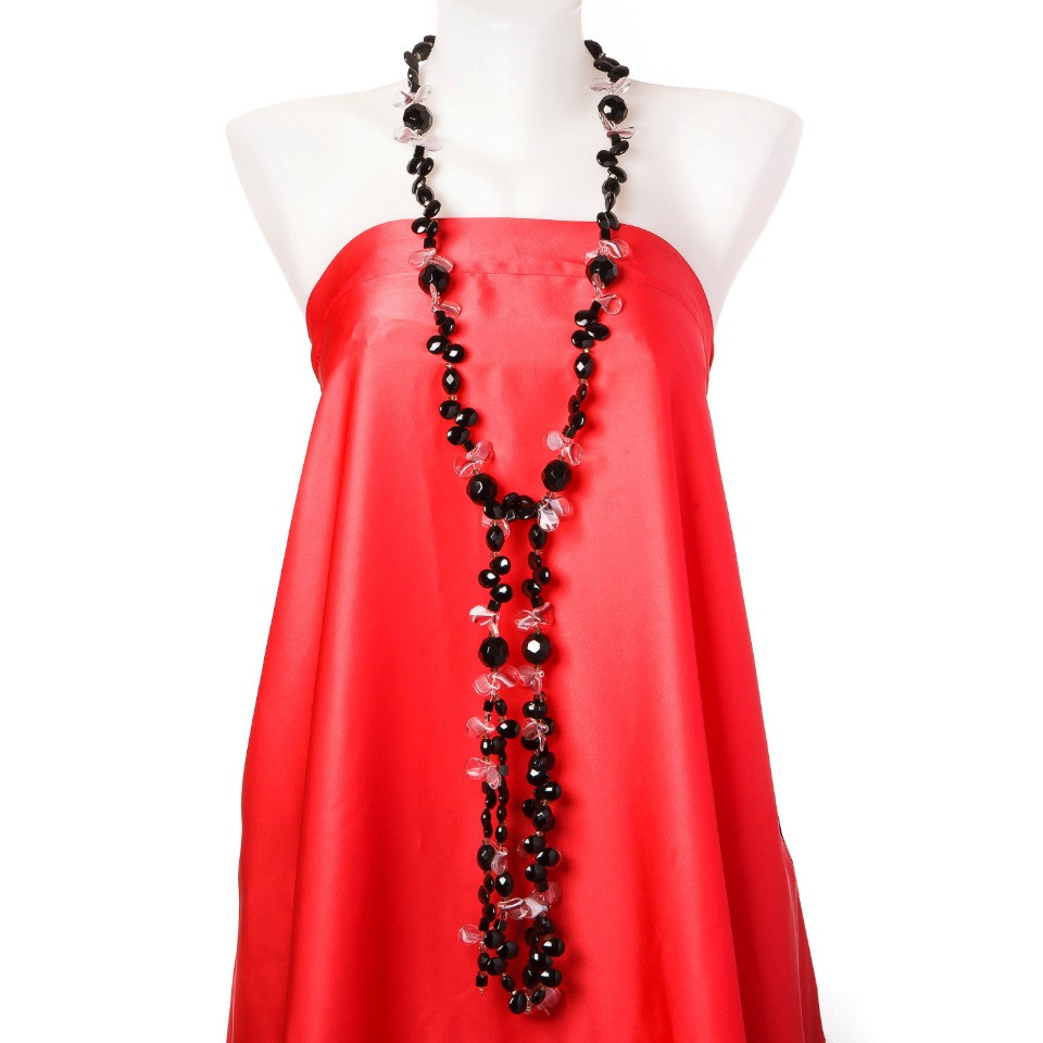 Transformační náhrdelník-pás s achátem, 150 cm, české a muránské sklo