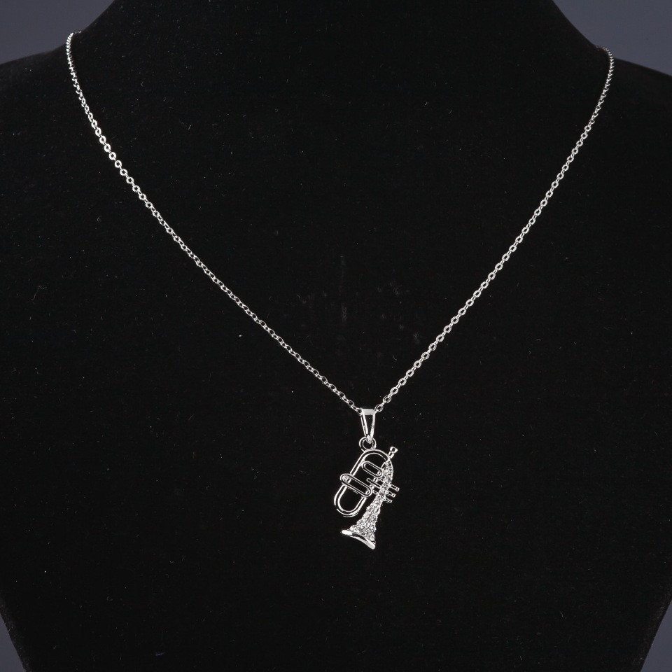 Přívěšek na řetízek Trubka, délka řetízku 55 cm, délka přívěsku 3 cm