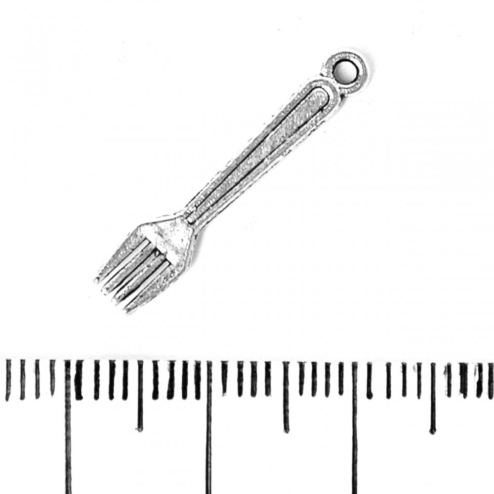 Přívěšek – kovová součást Vidlička 24×5 mm