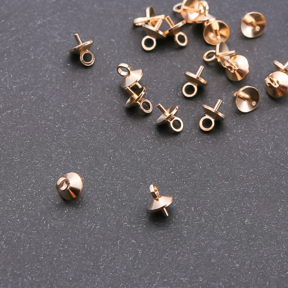 Kolík s čepičkou pro náušnice, průměr d mm, délka 6×7 mm, balení 22 ks