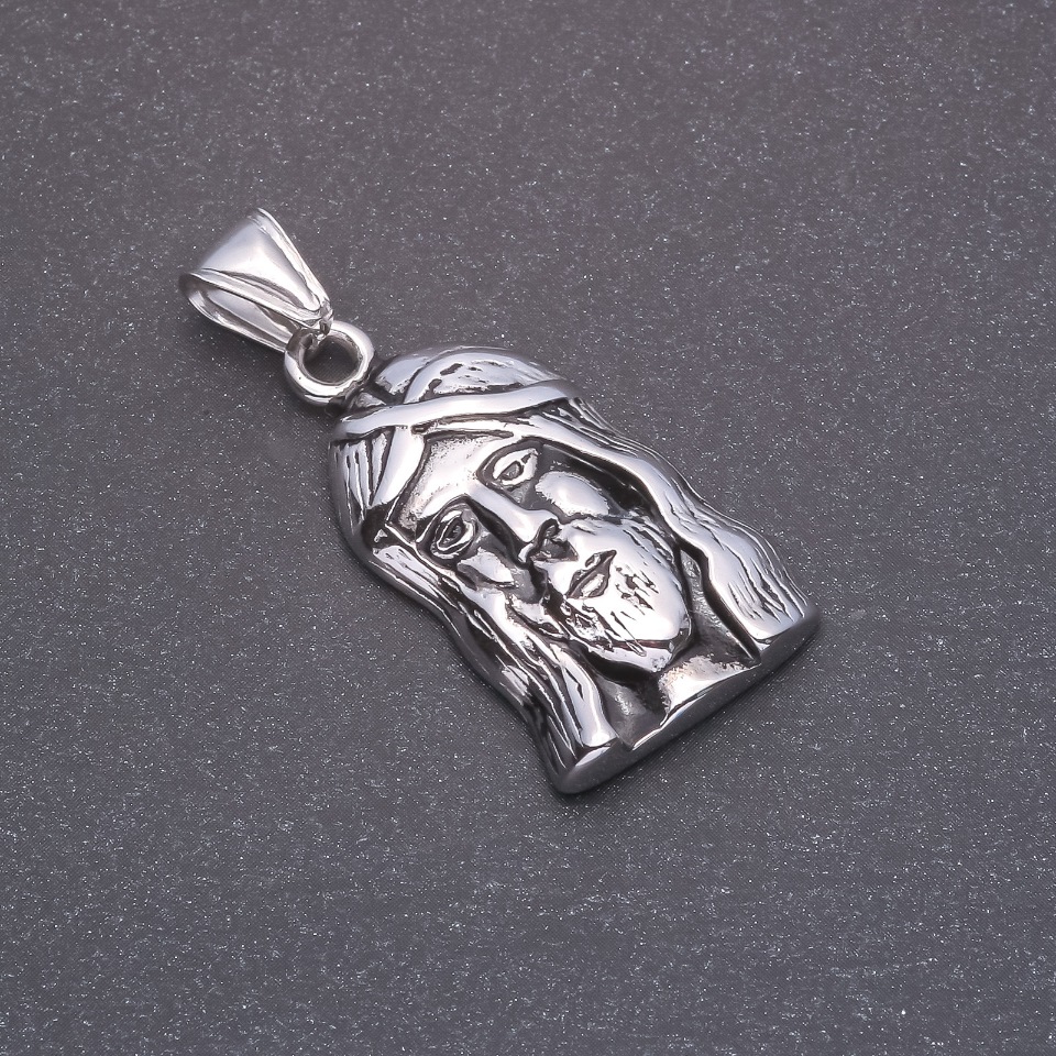 Přívěšek „Lík“ šedý kov 20×37×45 mm