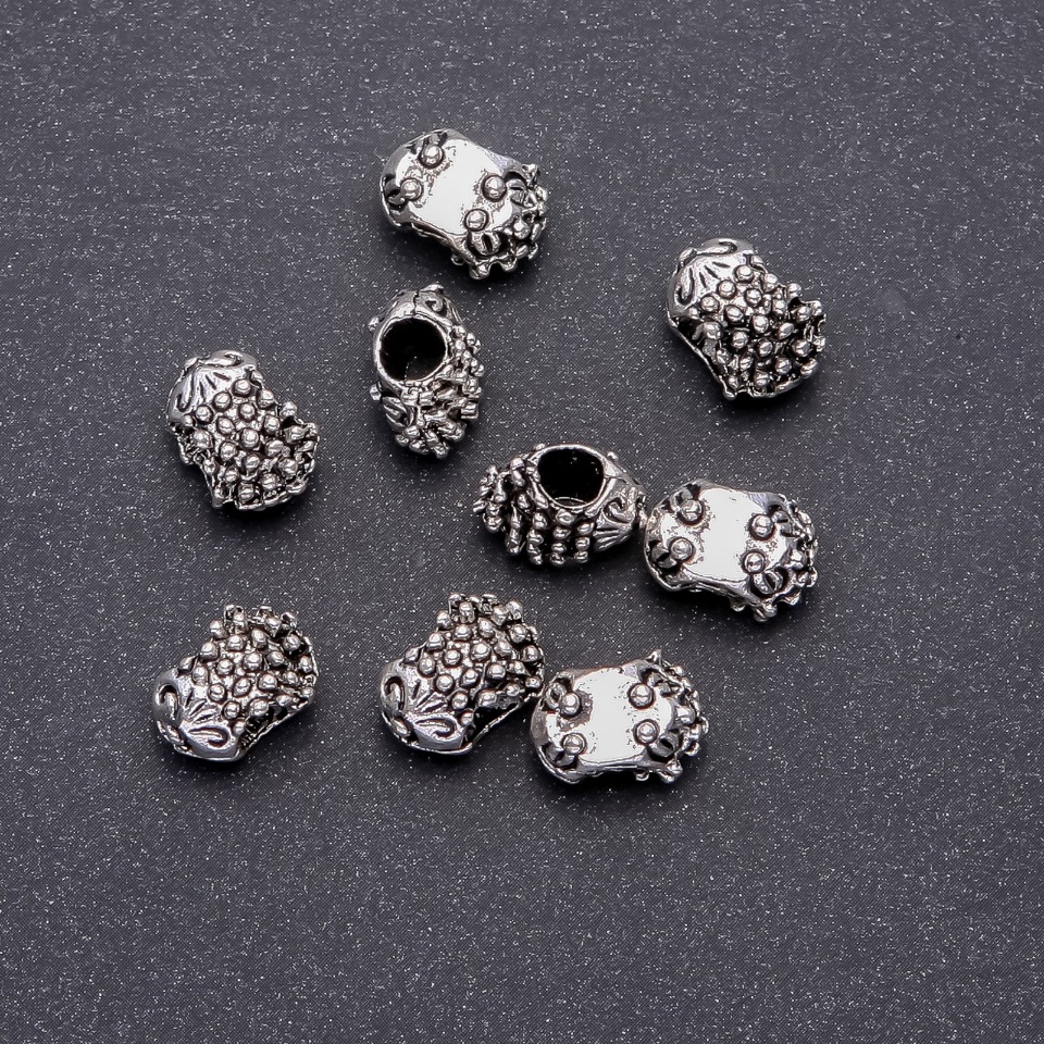 Korálek-vložka Ježek Pandora, průměr 13 × 10 mm, díra cca 4,5 mm, balení 20 g ± 9 ks