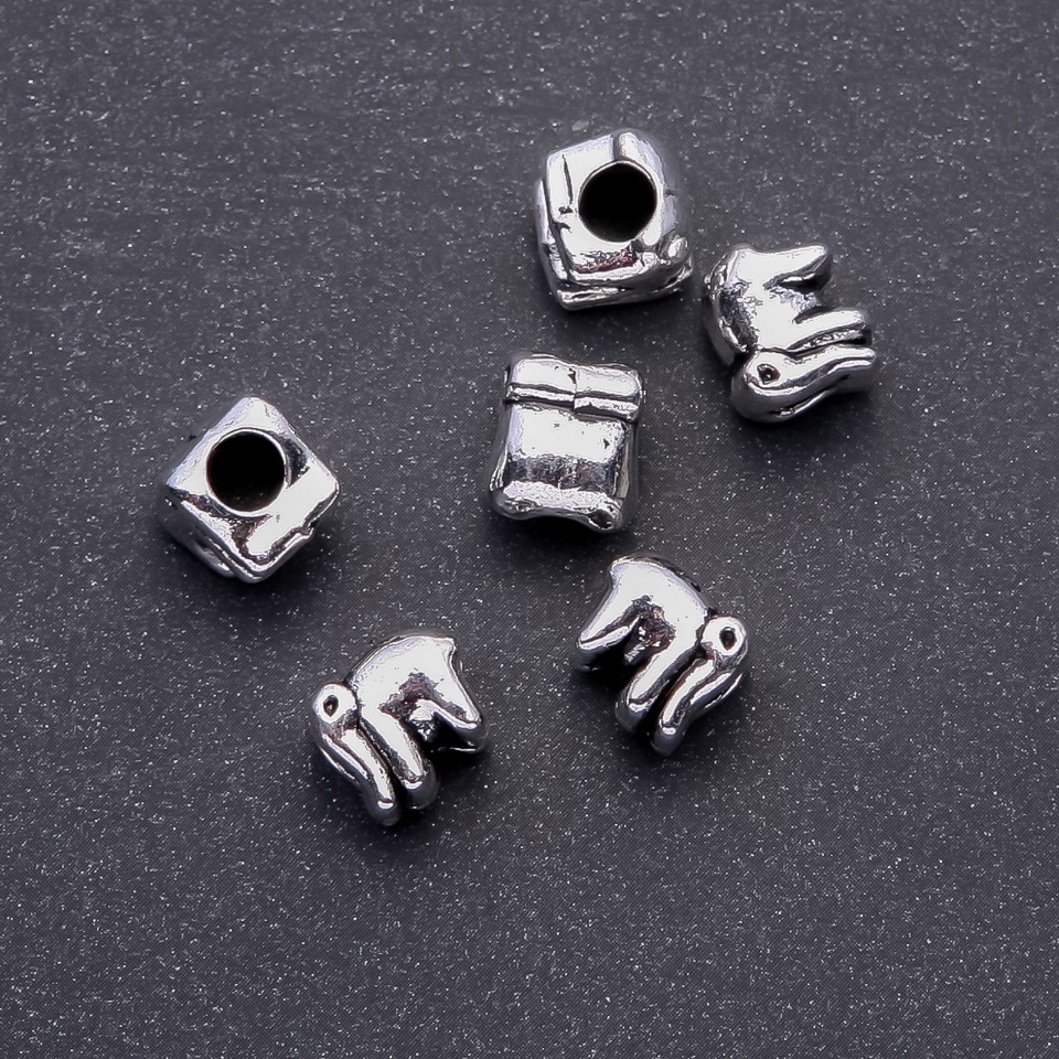 Korálek s vložkou Slon Pandora, rozměr 11×10 mm, otvor 5 mm, balení 20 g ± 6 ks