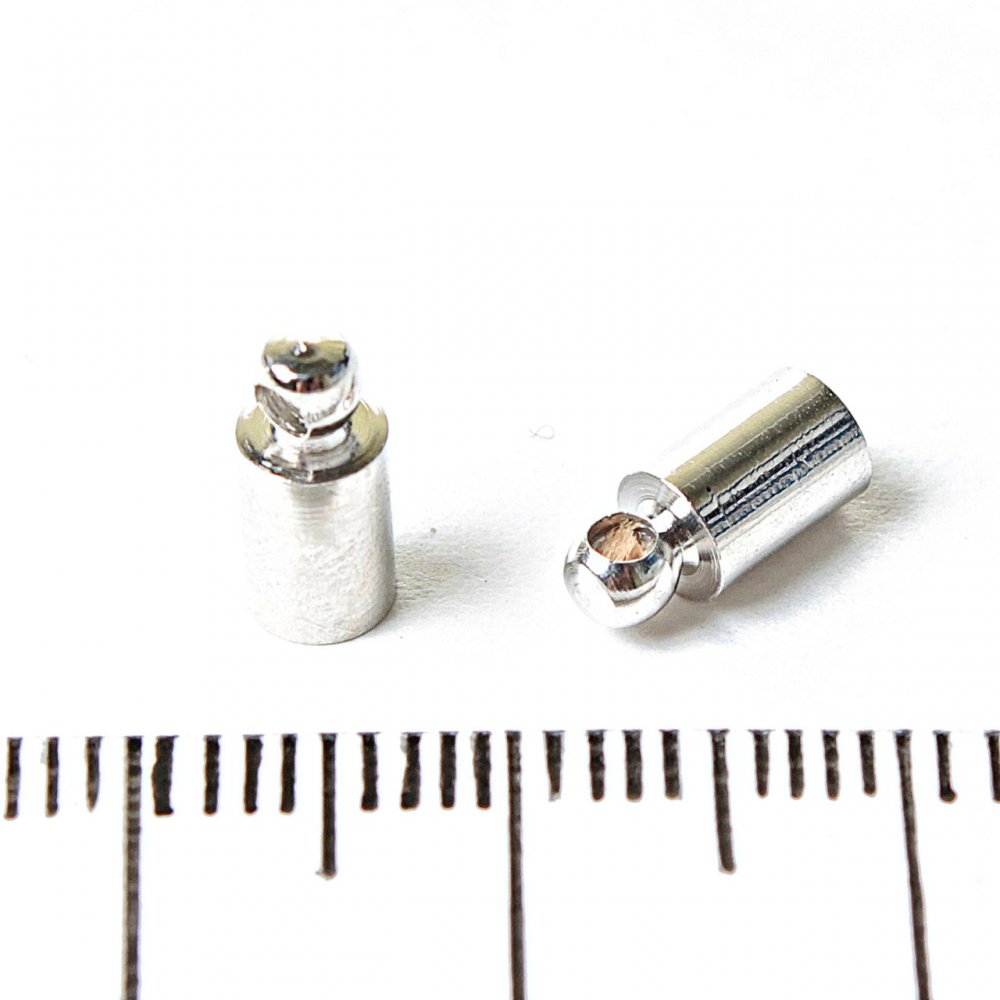 Koncovka na šňůrky, průměr 4 mm, balení 38 ks (±)