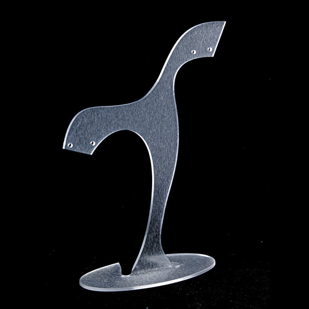 Stojan na náušnice, matný plast, výška 160 mm, šířka 98 mm, hloubka 43 mm