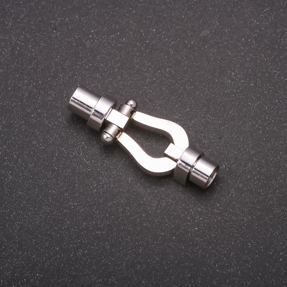 Magnetický zámek pro bižuterii 38×13 mm, stříbrná barva kovu