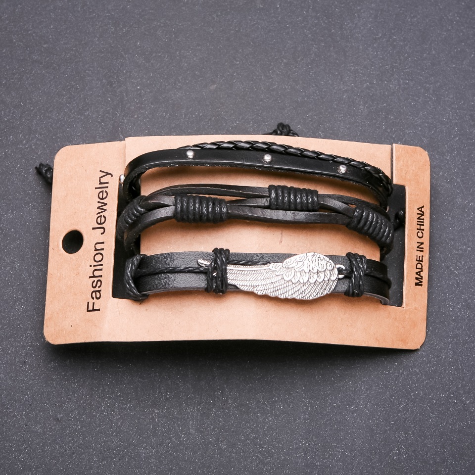 Pánský náramek Trojka Křídlo na stažení