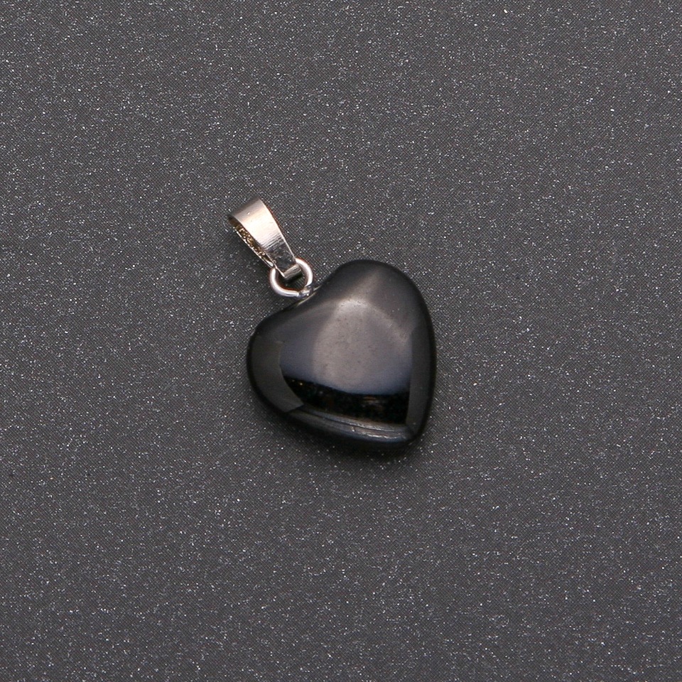 Přívěšek Srdce z achátu 14×14×23 mm