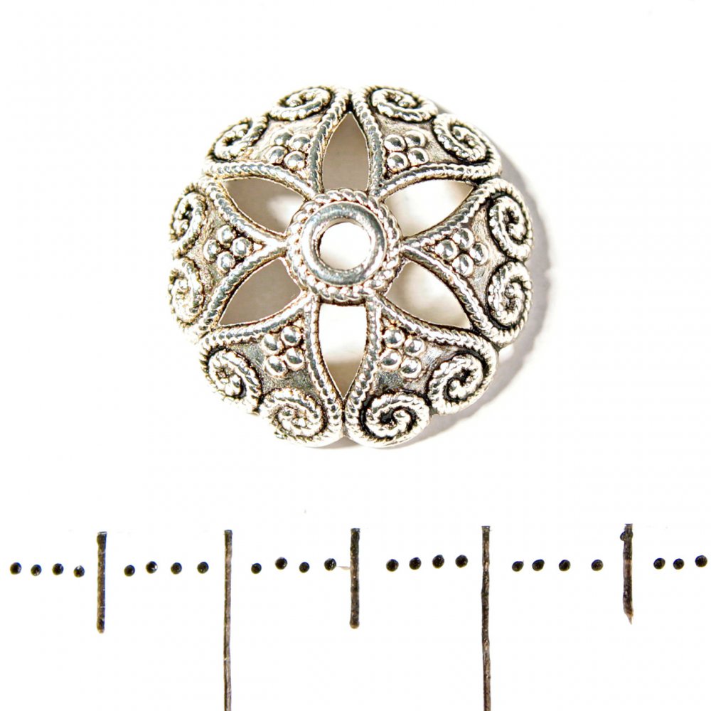 Čepička na korálky, průměr 15 mm, balení 20 g ± 21 ks