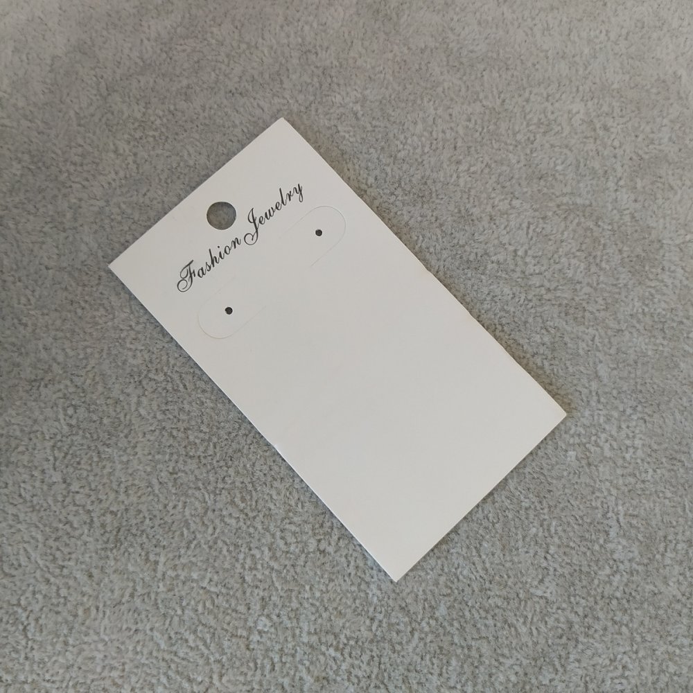 Kartička na náušnice 9×5 cm, sada 200 ks