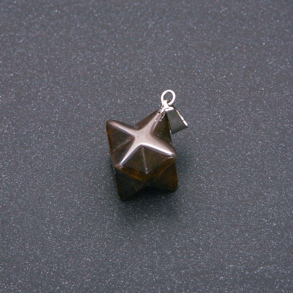 Přívěšek Merkaba z tygřího oka 10×10 mm