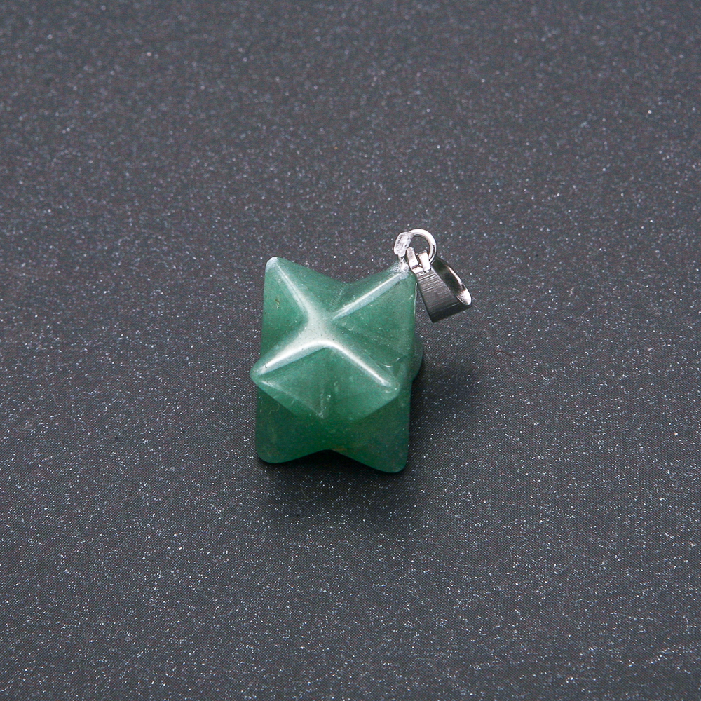 Přívěšek Merkaba z nefritu 10×10 mm