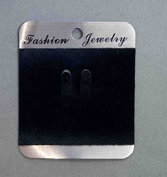 Podložka pod brož z černého sametu 7×6 cm plastová základna 100 ks