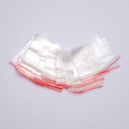 Balení zip sáčků 6×4 cm (pracovní, rozměry 5×4 cm) 100 ks