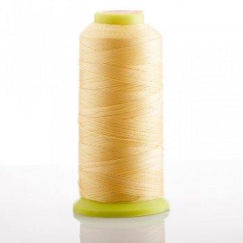 Nit na cívce – sytě žlutá, průměr 0,9 mm, nylonová pro ruční tvorbu, 300 m