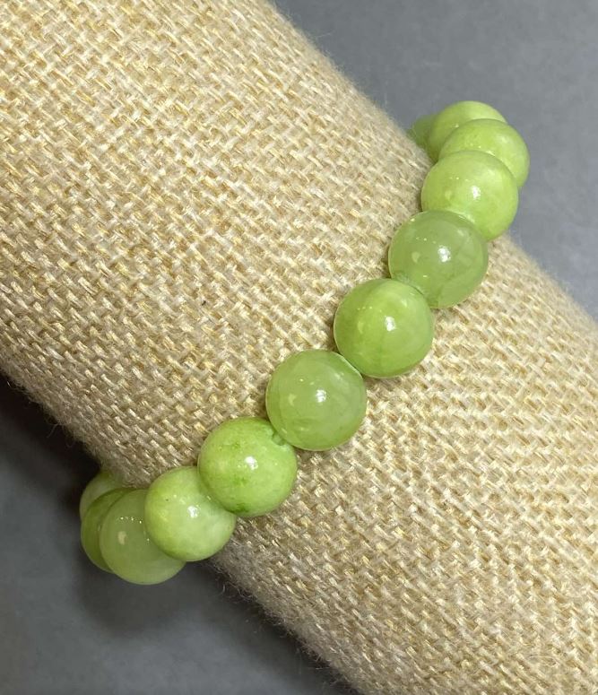 Náramek z onyxu na gumičce, hladké korálky, průměr 10 mm, délka 18 cm