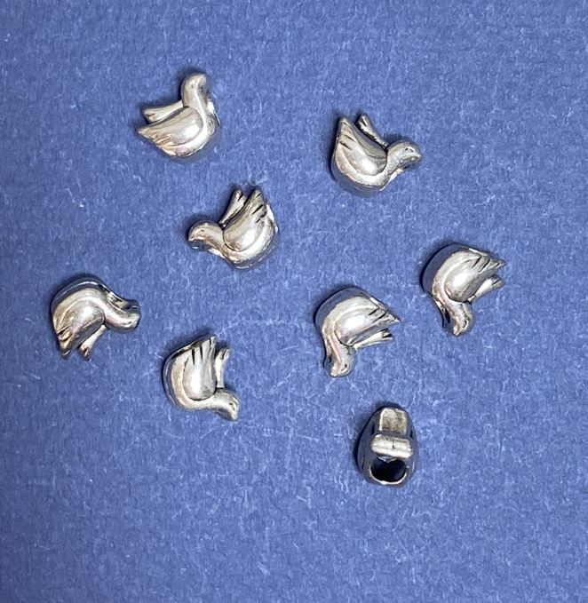 Korálka Pandora modrá 8×10 mm, průměr díry 5 mm, balení 20 g ± 14 ks
