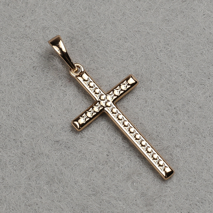 Přívěšek Xuping pozlacení 18K – kříž 36×16 mm +