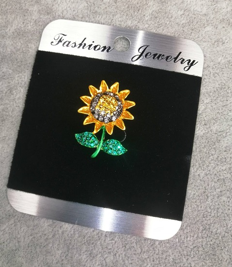 Brož květina «Slunečnice» 26×19 mm