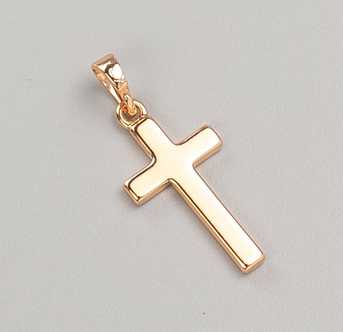 Přívěsek Xuping kříž pozlacený 18K, rozměr 24,5 × 12 mm +