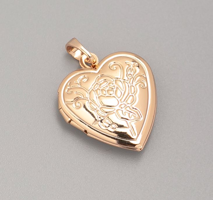 Přívěsek Xuping – medailon Srdce pro vložení fotky, průměr 19 mm+