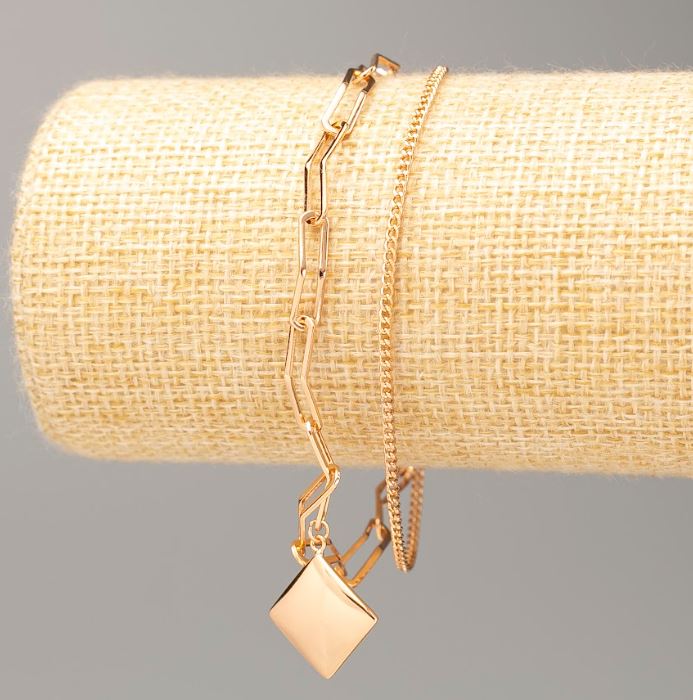 Náramek Xuping s pozlacením 18K, délka 17–21 cm, tloušťka 5 mm +