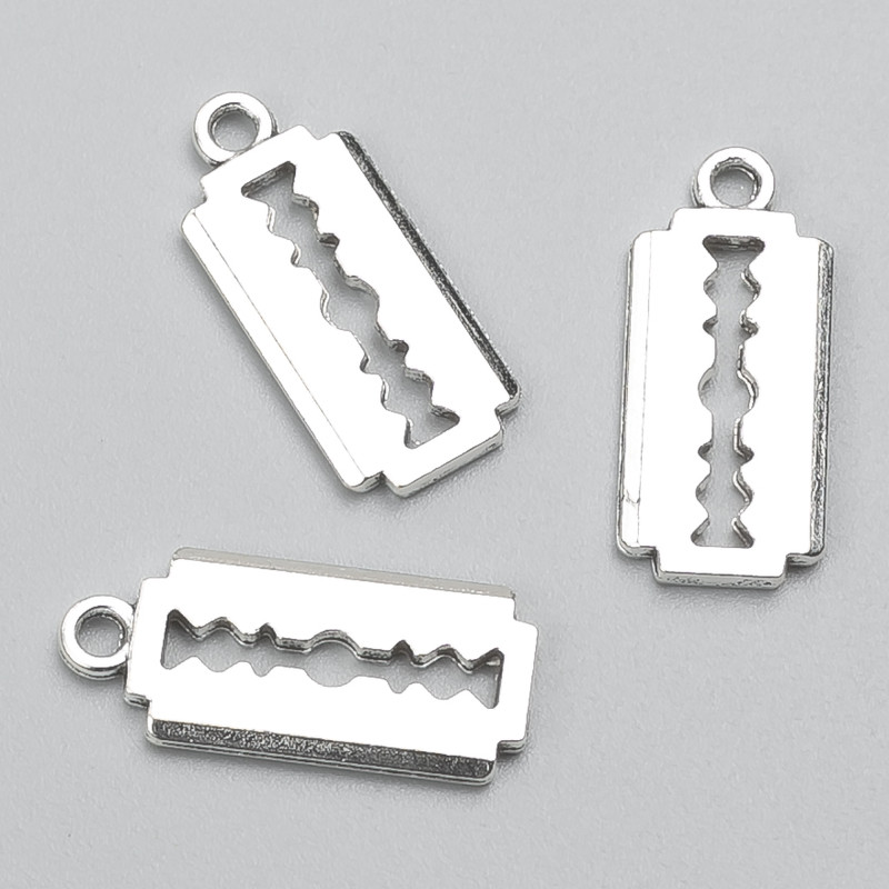 Přívěsek z šperkařského příslušenství Čepel 21×9 mm, balení 15 ks, 20 g