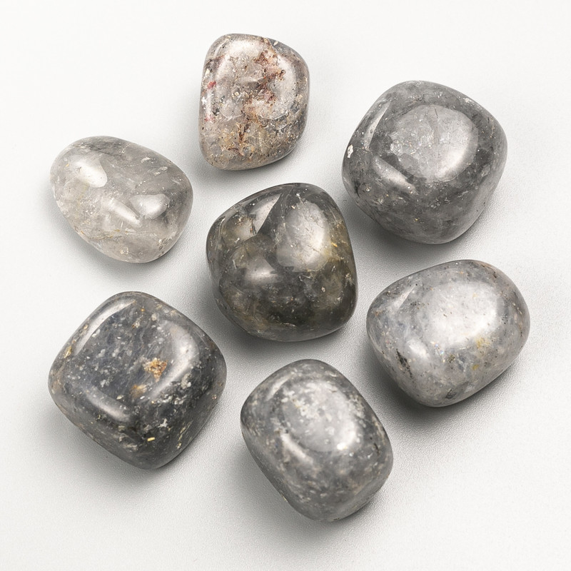 Suvenýrový přírodní kámen Dýmový křemen fasetovaný 22×19 mm (±) balení 100 g