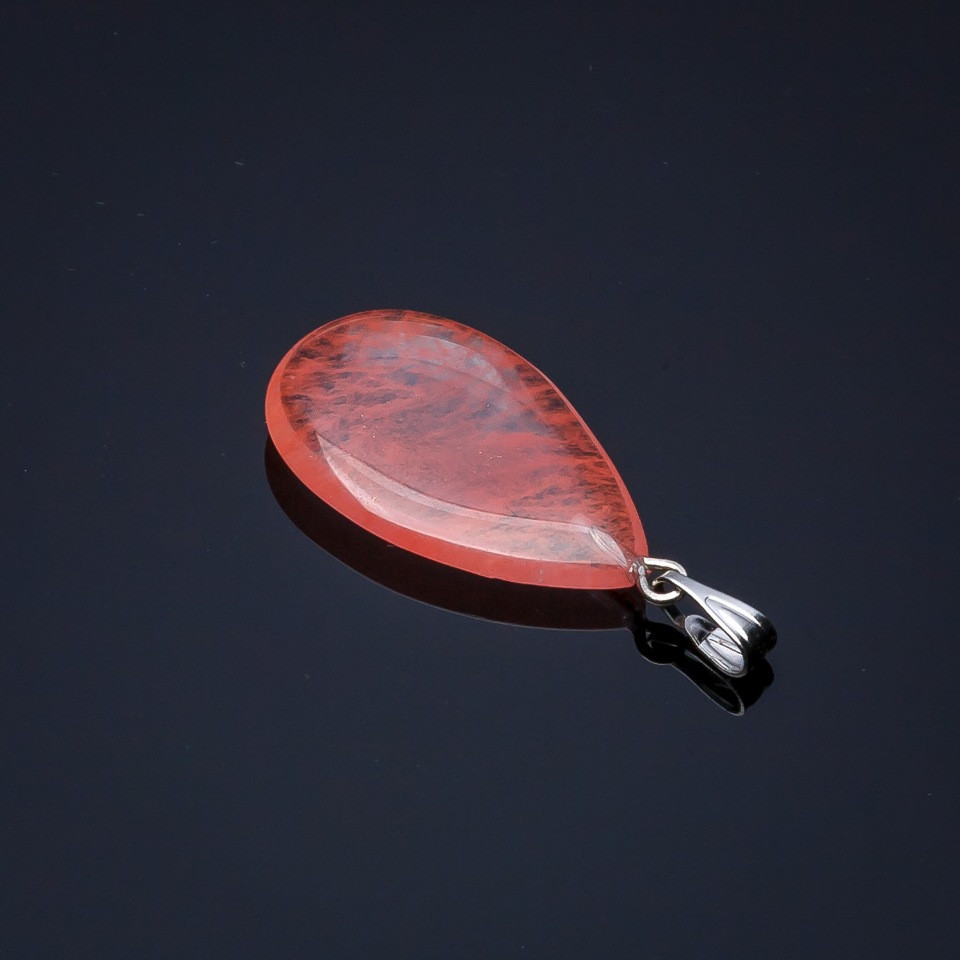 Přívěšek Kapka kalcedonu 2,5×1,7 cm (±)